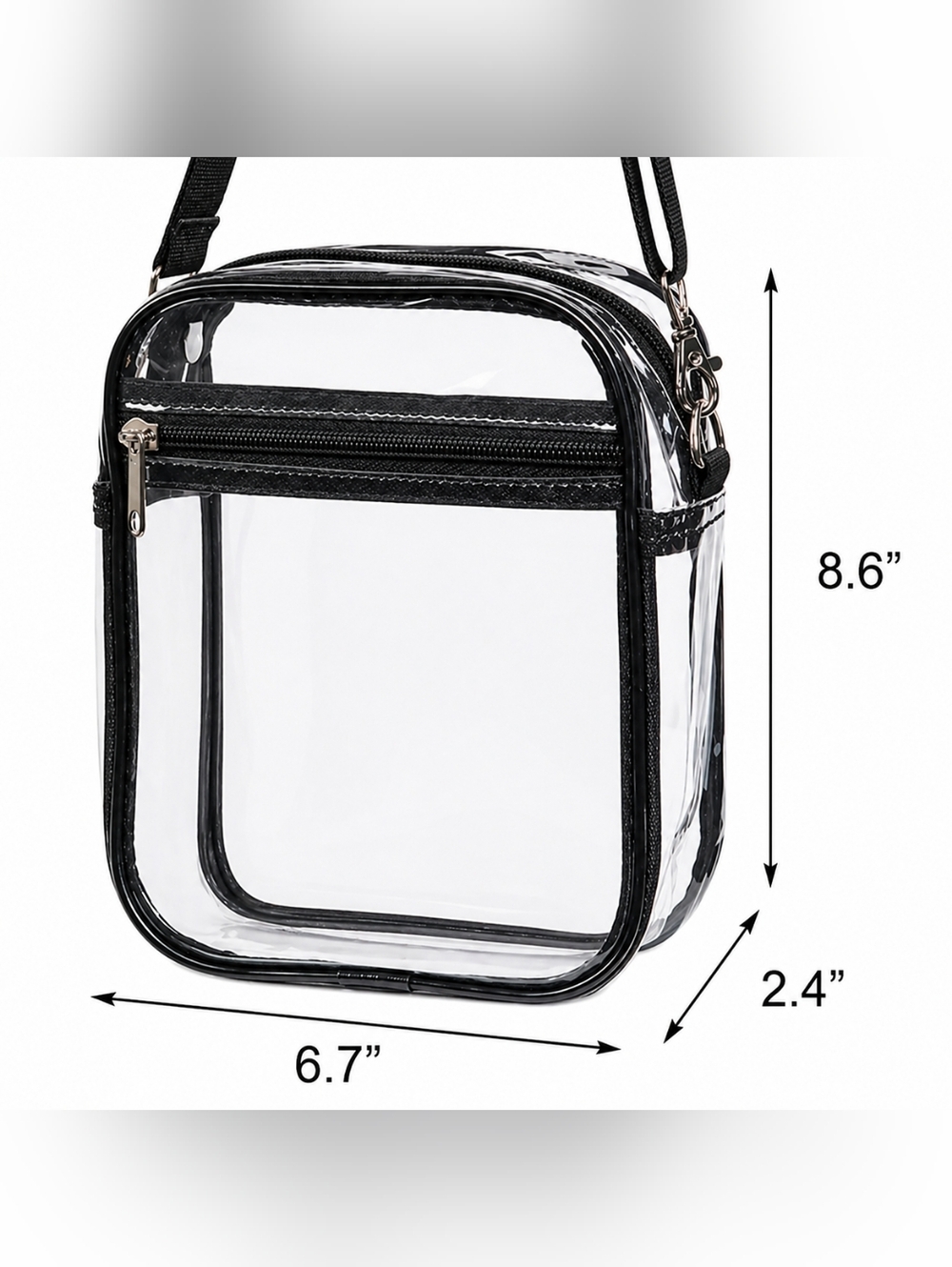 PVC Clear Crossbody Bag - Picture 2 of 4